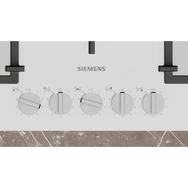 Siemens EP7A2QI40 Ocak Ankastre Gazlı Sert Cam Beyaz 2