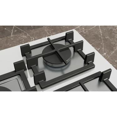 Siemens EP7A2QI40 Ocak Ankastre Gazlı Sert Cam Beyaz 5