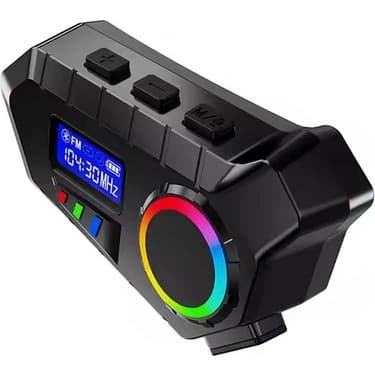 Aksiyon Global Y30 Kask Kulaklık Bluetooth Motosiklet Kulaklık Rgb Radyolu Intercom ( Lisinya ) 4