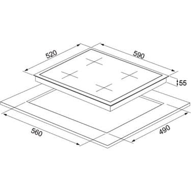 Silverline Gri Cam Ankastre Set BO65P4S01-CS5700E6S01-3481 Flam Gri (Buhar ve Airfryer Özellikli Fırın) 6