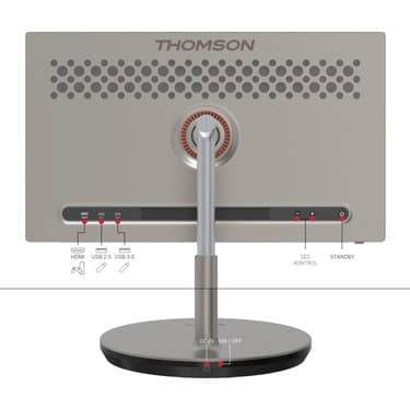 THOMSON Go Plus + Kulaküstü Kulaklık ve Webcam Hediyeli Hareketli Taşınabilir Android 32" 81 Ekran 4K Ultra Hd Dokunmatik, Döndürülebilir, Tekerlekli, Dahili Hoparlörlü Tablet 32UE5M45 4