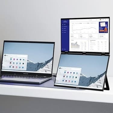 Doğanline Store Z18W 2x18.5" Çift Ekran 120Hz Full HD IPS Taşınabilir Monitör 2