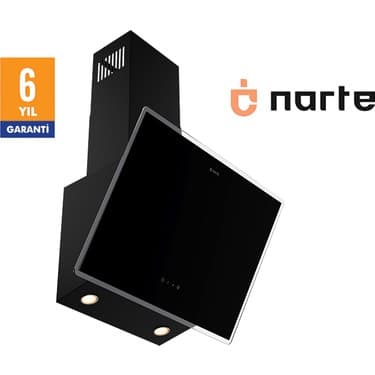 Narte -H20160B 60CM Sıyahcam Eğimli Davlumbaz - 6 Yıl Garantili 2