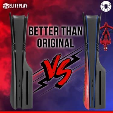 Cosmostech Ps5 Pro Faceplate Kapak Seti – Disc CD & Digital Edition Uyumlu Ön/arka Kasa Değişim Cover Case Spider 4