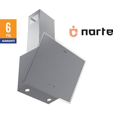 Narte -H20160S 60CM Gri Cam Eğimli Davlumbaz - 6 Yıl Garantili 2