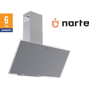 Narte -H20190S 90CM Gri Cam Eğimli Davlumbaz - 6 Yıl Garantili 3