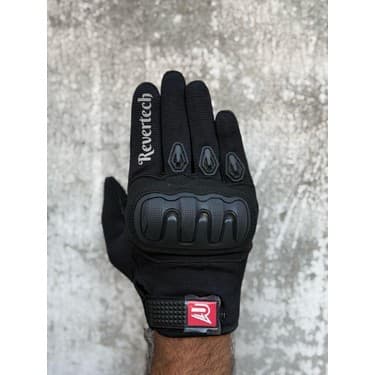 Motokit Revertech Aura Siyah 2XL - Dokunmatik Ekran Uyumlu Motosiklet Eldiveni (Erkek) 3