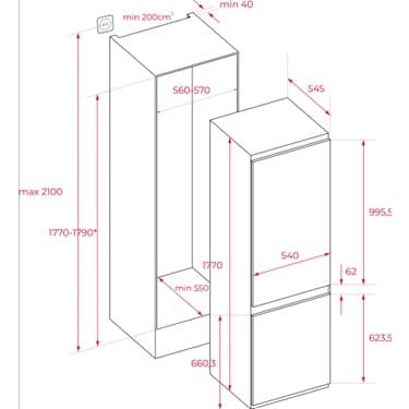 Teka Rbf 73350 Fı Eu Ankastre Buzdolabı 2