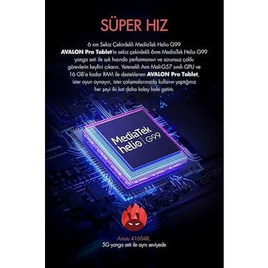 Avalon 256 GB Hafıza 8 GB Ram 10.36 Inc 2.4k 22.000 Mah Pil Harman Kardon Profesyonel Oyuncu Tableti 2