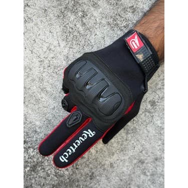 Motokit Revertech Aura Kırmızı XL - Dokunmatik Ekran Uyumlu Motosiklet Eldiveni (Erkek) 5