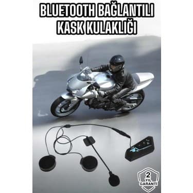Aydogan's Kask Kulaklığı Motosiklet Intercom Interkom Dinleme Konuşma Özellikli Su Geçirmez 2