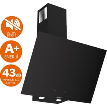 Ferre Flowart Kappa Silenart Ultra Sessiz Siyah Ankastre Set ( D077-SA + QBL62CS + MS261 ) 2