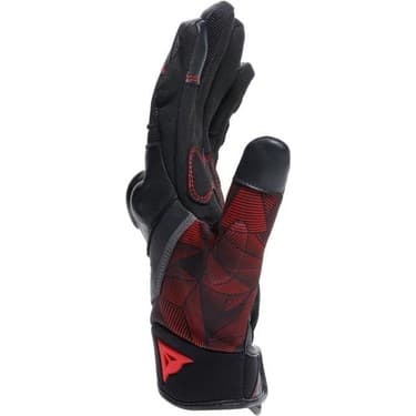 Dainese Ermex Black Red Lava Tekstil Korumalı Motosiklet Eldiven 3