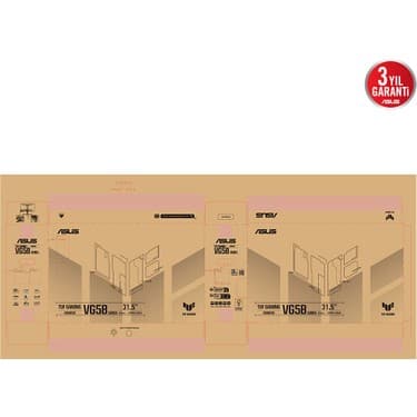 Asus TUF Gaming VG32VQM5B 31.5" 250Hz 0.5ms QHD Oyuncu Monitörü 7