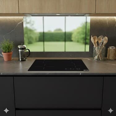 Ferre ve Afm Tech Markalı / Nesso Elektrikli Vitro. Sessiz Ankastre Set (D078-SA + V6-04 + FM7701) 5