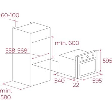 Teka Hak 629 Wh Autoperfect Turbo Buhar Destekli Beyaz Ankastre Fırın 2