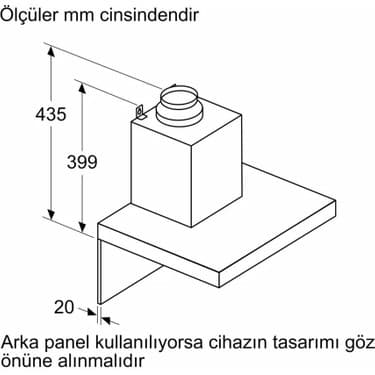 Bosch DWB67BK60T Serie 4 Duvar Tipi Davlumbaz 60 cm Siyah 7