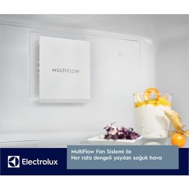 Electrolux LNT7MD58B 700 Serisi TwinTech No Frost D Enerji Sınıfı Inverter Alttan Donduruculu Buzdolabı Koyu Inox 2