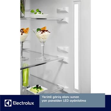 Electrolux LNT7MD58B 700 Serisi TwinTech No Frost D Enerji Sınıfı Inverter Alttan Donduruculu Buzdolabı Koyu Inox 3