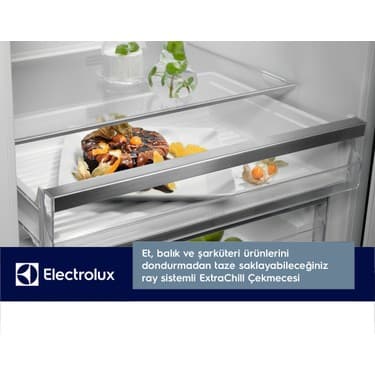 Electrolux LNT7MD58B 700 Serisi TwinTech No Frost D Enerji Sınıfı Inverter Alttan Donduruculu Buzdolabı Koyu Inox 5