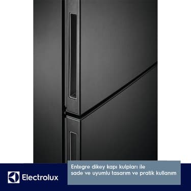 Electrolux LNT7MD58B 700 Serisi TwinTech No Frost D Enerji Sınıfı Inverter Alttan Donduruculu Buzdolabı Koyu Inox 7