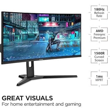 Yenibağ VX3418-2KPC 34” Wqhd, Va, 144HZ, 1ms, Adaptive Sync, 2xhdmı, 2xdp, HDR10, Kavisli Ultra Geniş Oyun Monitörü (21:9) 2