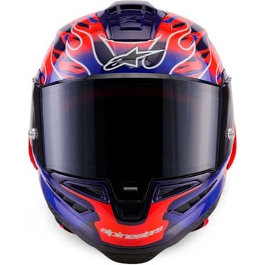 Alpinestars Supertech R10 Carbon Flyte Spor Motosiklet Kaskı Kırmızı Siyah 2