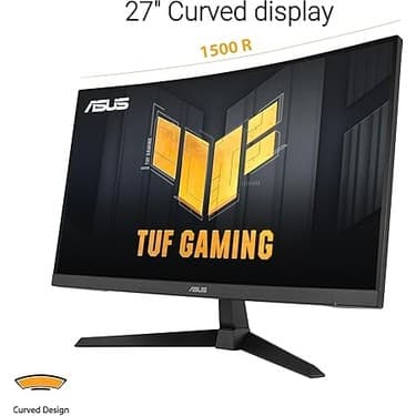 Yenibağ Tuf Gaming VG27VQ3B 27 Kavisli Fast Va Freesync 1920X1080 1ms 180HZ Dp HDMI mm Vesa 3 Yıl Elmb Sync, 90% Dcı-P3 Monitör 2