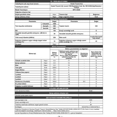 Regal Nfk 33020 330 Lt No Frost Kombi Buzdolabı 5