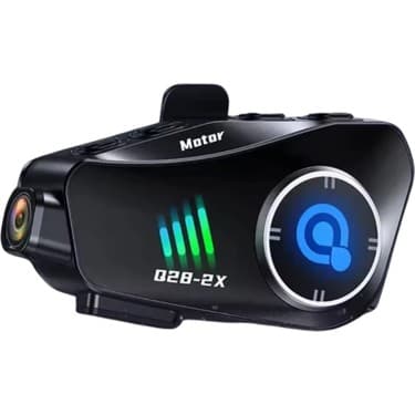 YKK Store Q28-2X Motosiklet Kaskı Için Bluetooth Interkom ve 1080P Hd Kamera | Su Geçirmez 6