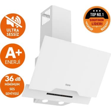 Ferre Silenart Lento Yeni Seri Ultra Sessiz Beyaz Ankastre Set ( D064-SA + LN386 + QBL62CB ) 2