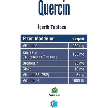 Ilaç Quertecin Fitozomal Kuersetin Bromelain 60 Kapsül 4