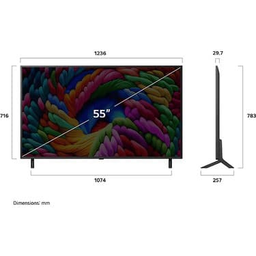 LG 55NANO90A 55 Inç 139 Ekran 4K Smart Aı Uydu Alıcılı 60Hz HDR10 Sihirli Kumanda WEBOS25 Nanocell Tv 5