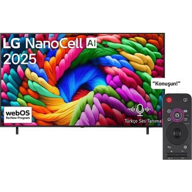 LG 55NANO90A 55 Inç 139 Ekran 4K Smart Aı Uydu Alıcılı 60Hz HDR10 Sihirli Kumanda WEBOS25 Nanocell Tv 6