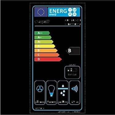 Arçelik Ade 605-3 B Ankastre Duvar Tipi Davlumbaz Gümüş Alüminyum Filtre ile 60 cm 6