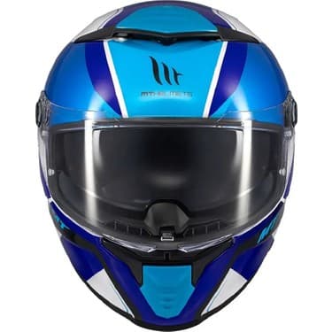 Mt Helmets mt Thunder 4 Sv Freeway A17 Parlak Mavi Kapalı Kask 3