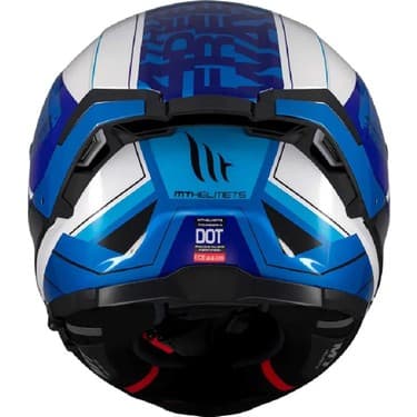 Mt Helmets mt Thunder 4 Sv Freeway A17 Parlak Mavi Kapalı Kask 5
