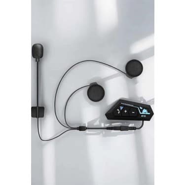 BYZM Kask Kulaklığı Motosiklet Intercom Interkom Dinleme Konuşma Özellikli Su Geçirmez 5