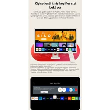 LG Webos Akıllı Tv Wi-Fi Apple-Android Kablosuz Bağlantı IPS 1920X1080 Fulhd 27 Inç 70 Ekran Smart Kumandalı Monitör Tv+ Logitech Kablosuz Klavye 8