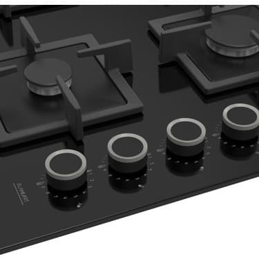 Ferre Flowart Turbolu Siyah Cam Ankastre Set ( 65 cm Woklu Ocak ) QBL62CS - SC405 - D086SA 6