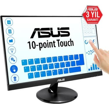 Asus VT229H 21.5" 5ms 1920X1080 Vga/hdmı Vesa mm Dokunmatik LED Monıtor 3