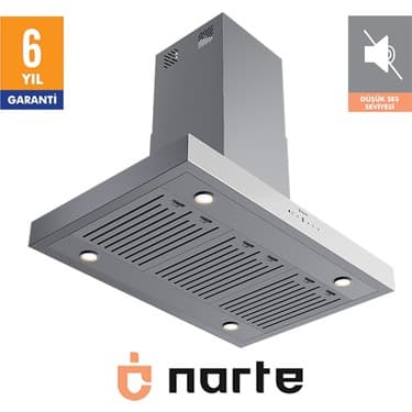 Narte -HI30190W 90 cm Beyaz Ada Tipi Davlumbaz -6 Yıl Garantili -Yüksek Performans 2