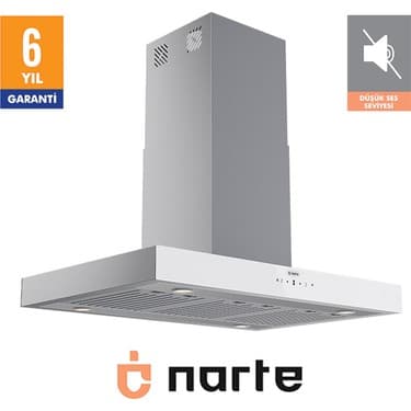 Narte -HI30190W 90 cm Beyaz Ada Tipi Davlumbaz -6 Yıl Garantili -Yüksek Performans 3