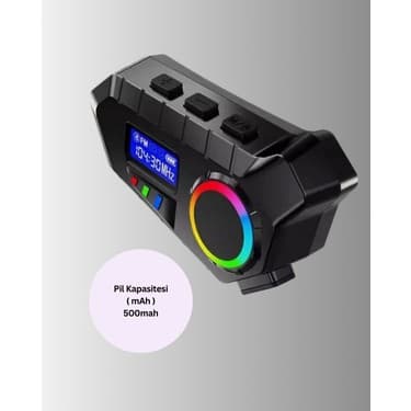 Teknomiy Bluetooth 5.4 Interkom IP65 Toz ve Su Geçirmez LED Göstergeli 2