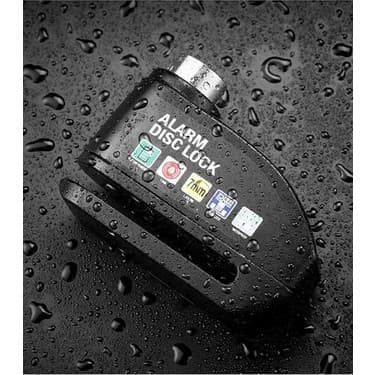 Tasarım Küresi 3D Alarmlı Disk Kilidi Motorsiklet Scooter Bisiklet Sesli Alarm 110 Desibel Yüksek Ses ( Lisinya ) 5