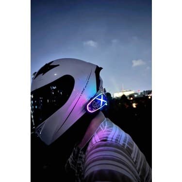 Tasarım Küresi 3D Helmet Graffiti Motor Kask Kulaklık Rgb Modlu Su Geçirmez 6.0 Bluetooth Intercom Yenı Model - Lisinya 2