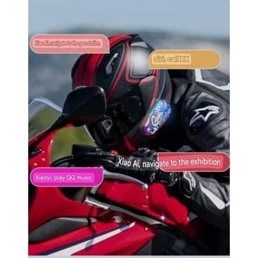 Tasarım Küresi 3D Helmet Graffiti Motor Kask Kulaklık Rgb Modlu Su Geçirmez 6.0 Bluetooth Intercom Yenı Model - Lisinya 4