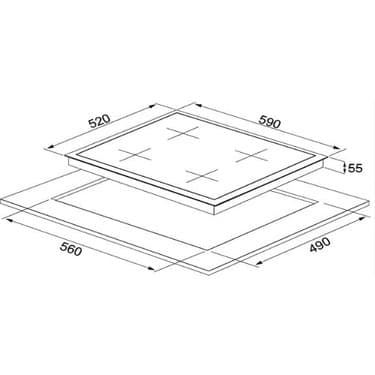Silverline CS5700E6S01 Gri Gazlı Ankastre Ocak 2