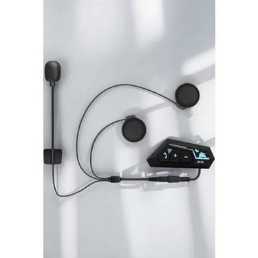 Adat Kask Kulaklığı Motosiklet Intercom Interkom Dinleme Konuşma Özellikli Su Geçirmez 5