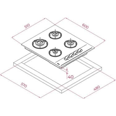 Teka Chef 5 Siyah Ankastre Set (HAK 625 BK Börek Şefim, GBE 64002 BK Ocak, ATV 60 BK Davlumbaz) 3